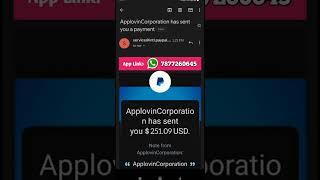 applovin ads payment proof 2024 applovin self click payment proof  #shorts