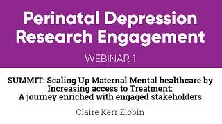 Perinatal Connect - Maternal Health Webinar Speaker Claire Kerr Zlobin