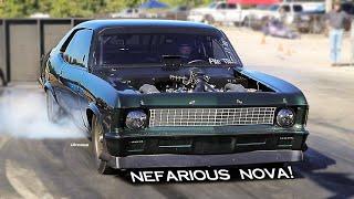 NEFARIOUS NOVA! 510 CI DART BIG M BBC! TWIN TURBOS! STREET LEGAL! QUICK HITS! ONE GUYS GARAGE!