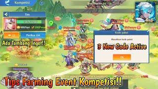 3 New Code Active!! Tips Farm Event Kompetisi - Mythic Samkok (Android)