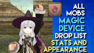 Toram Online: All Mobs Magic Device Drop List | Stats and Appearance | chae_