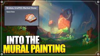 How to unlock Manse of Monetoo Murals | Into The Painting | World Quests & Puzzles |【Genshin Impact】