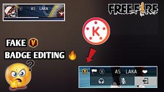 HOW TO EDIT FAKE V BADGE | WITH KINEMASTER 