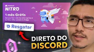 DISCORD dando 1 MÊS de NITRO GRÁTIS - Sem Parcerias, direto do Discord