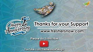 Happy 2 Years Anniversary | Passion + Consistency = Freshersnow Telugu Channel Journey