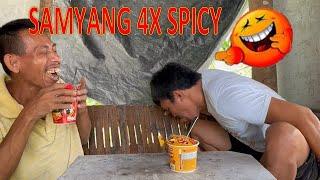 Samyang Noodles 4× spicyNaisahan ko si Bemaks Bemaks tv