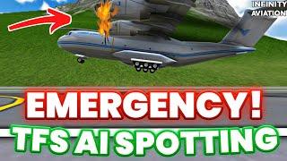 TFS Plane Spotting: AI TRAFFIC | Turboprop FS UPDATE 1.27 | Main Airport Emergency Landing