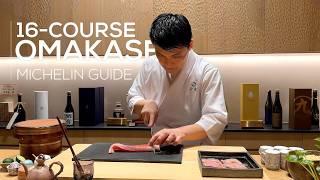 $275 Outstanding & Incredibly Unique Michelin Guide Sushi Omakase - Sushi Saryu * Vlog | 4K