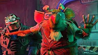 Splinter + Every Turtle Weapon VS an Army | Teenage Mutant Ninja Turtles: Mutant Mayhem | CLIP