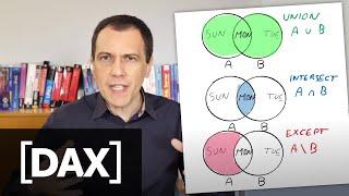 Set functions in DAX UNION, INTERSECT, and EXCEPT