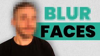 How to blur faces and objects on YouTube 2020 - YouTube editor