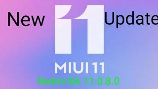 Redmi 8a new ota update v11.0.8.0