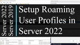 How to setup Roaming User Profiles in Active Directory (AD) - Windows Server 2022