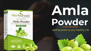 Attar Ayurveda Pure Amla Powder For Hair Growth | 100% Natural, No Preservatives