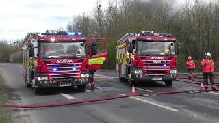 Cambridgeshire Fire & Rescue Service respond to Make Pumps 8 Industrial Fire