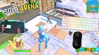 RK61 And Logitech G Pro Wireless ASMR  Blue Switches Chill Keyboard Fortnite Arena Solo Gameplay!