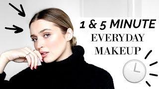 ⏱ 1 & 5 MINUTE EVERYDAY MAKEUP LOOKS ⏱ | allanaramaa