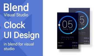 WPF Tutorial : Clock App Design in Visual Studio Blend 2015