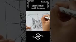 Spiral Drawing || 3D Line illusion || Zentangle art || #art #doodle