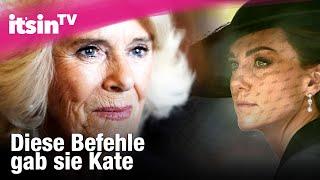 Lippenleser enthüllt: Das befahl Camilla Herzogin Kate bei Beerdigung! | It's in TV