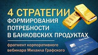 4 стратегии формирования потребности клиента в банковских продуктах на этапе кросс-продажи