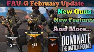 FAU-G February Update| Major Changes| New Guns| New Features| Gameplay || FAUG VEER