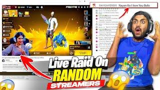 Raid On Girl Streamer Gone Wrong  10M Special Raid On Live Stremers - Garena Free Fire India