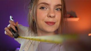 ASMR Measuring you For Your Halloween Costume!  Messing with your face, tracing & drawing