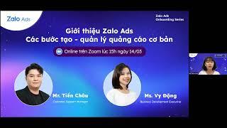 Giới thiệu Zalo Ads & Các bước tạo quản lý quảng cáo cơ bản | Zalo Marketing Y tế | DIGIMEDICAL