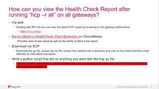 Tips and Tricks 2024 #15 - HealthCheck Point (HCP) Review