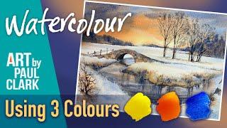 How to Paint a Snow Scene at Dusk in Watercolour