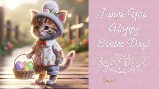 ️Mini kitten wish you a Happy Easter️#happyeaster #easter #easter2024