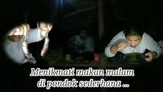 Camping 24 Jam Di Kebun,Menikmati Makan Malam Di Pondok Sederhana #solocamping #camping