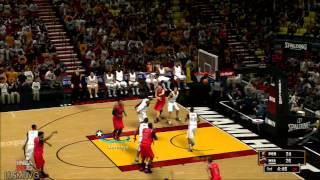 NBA 2K13 gameplay Blazers vs Heat