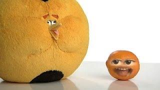 Little ANNOYING ORANGE vs. ANGRY BIRDS & The Plush Orange Bird