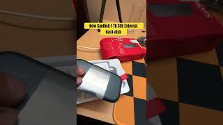 Unboxing : SanDisk 1 TB SSD external hard disk #tech #viral #harddisk #1tb #external #unboxing #tren