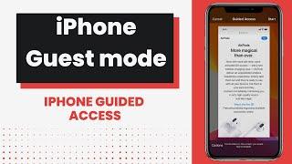 How to allow guest mode on iPhone to run only one app | iPhone Guided Access | iPhone and iOS