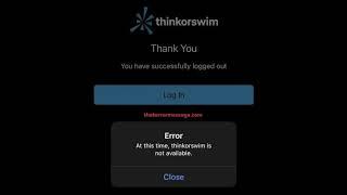 At this time, thinkorswim is not available.