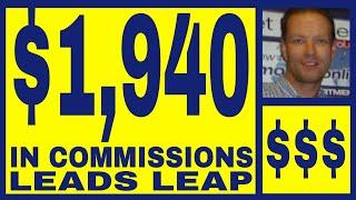 Leads Leap Review - $1,940.00 In Commissions - Free Lifetime Membership.