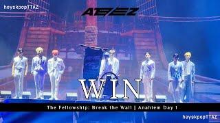 ATEEZ - WIN | 221107 에이티즈 THE FELLOWSHIP: BREAK THE WALL | Anaheim [FANCAM] 4K HDR