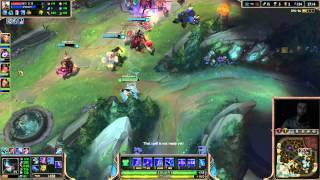 LoL Season 5 Placement Game 7 - Akali Mid - League Of Legends