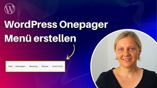 WordPress Onepager Menü erstellen mit Gutenberg und Divi