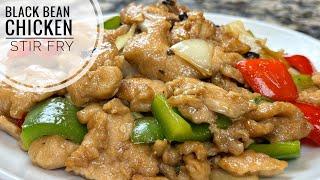 Chicken In Black Bean Sauce Stir Fry Recipe | Chicken Stir Fry With Pepper And Onion