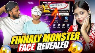 Nibba Monster Face Reveal  Eliza Live Reaction On Face Reveal - Garena Free Fire Max