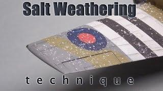 Salt weathering technique - plastic scale modeling tutorial