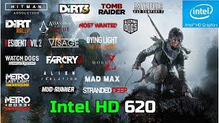 Intel HD 620 | 20 Games Tested | 4GB RAM