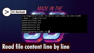 Shell script to read file content line by line