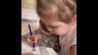 Скоро в школу  #приколы2023 #смешныеживотные #cats #kids #дети #1сентября