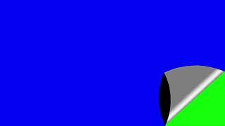 New Fanmade Page Curl Effect Blue Screen And Green Screen Test ChromaKey 1