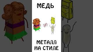 Медь - это Металл на стиле!!!  #медь  #химия #сэмонелла #шортс #авызналиэто #иф